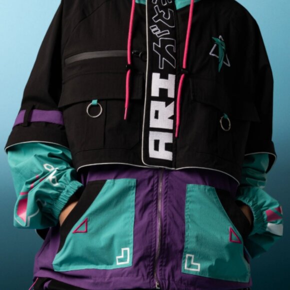 Ari Gatou Techwear Jacket Multicolor Adult Medium Colorblock Streetwear NWT NEW - Picture 1 of 10